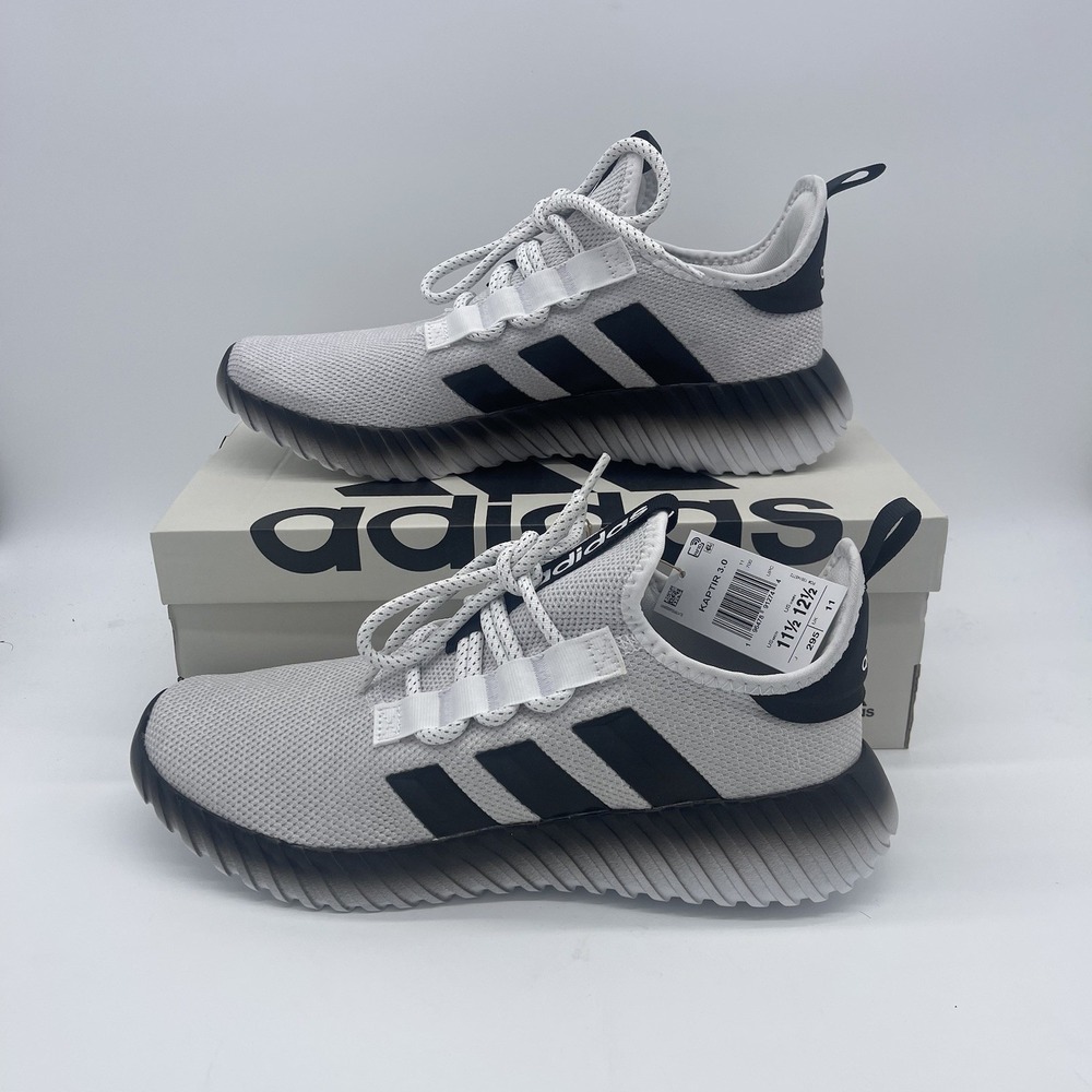 Adidas Kaptir 3.0 Running Shoes Mens 11.5 White IE6624 New